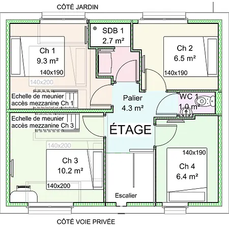 Feriehus Maison A 10 Min Du Centre Dans Avenue Privee !
